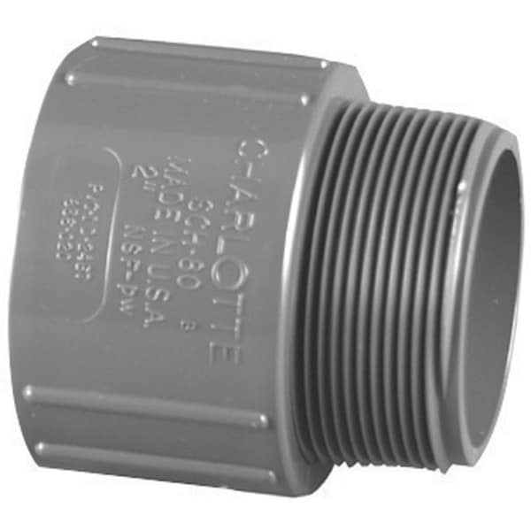 Charlotte Pipe And Foundry Charlotte Pipe 1 in. Slip X 1 in. D MPT PVC Adapter 1 pk PVC 08109 1000 - main